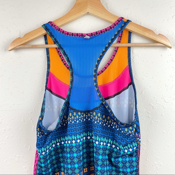 FILA Colorful Razerback Tank Top Geometric XS - Picture 4 of 6
